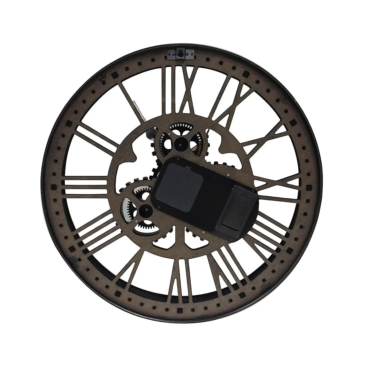 Metal Gear Wall Clock Vintage Gear Decor For Living Rooms-Furniture Kingdom